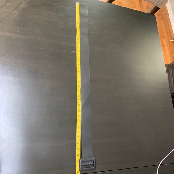 ZARA NWOT Black Thick Belt - Picture 4 of 7